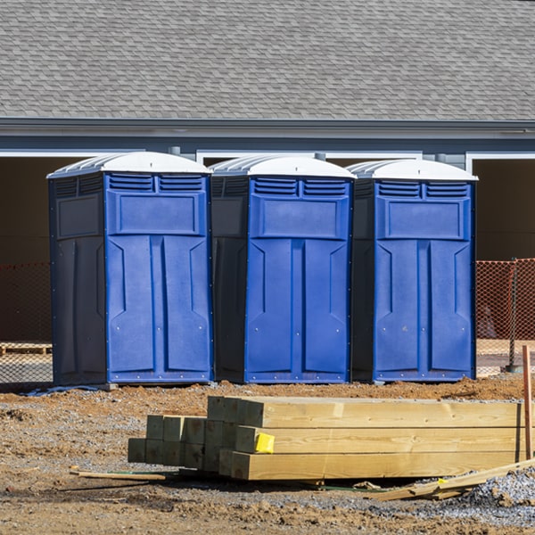 what is the maximum capacity for a single portable restroom in Redlands CO